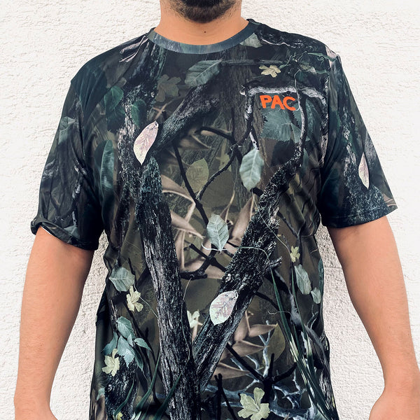 Camiseta camuflada manga corta - Logo pac